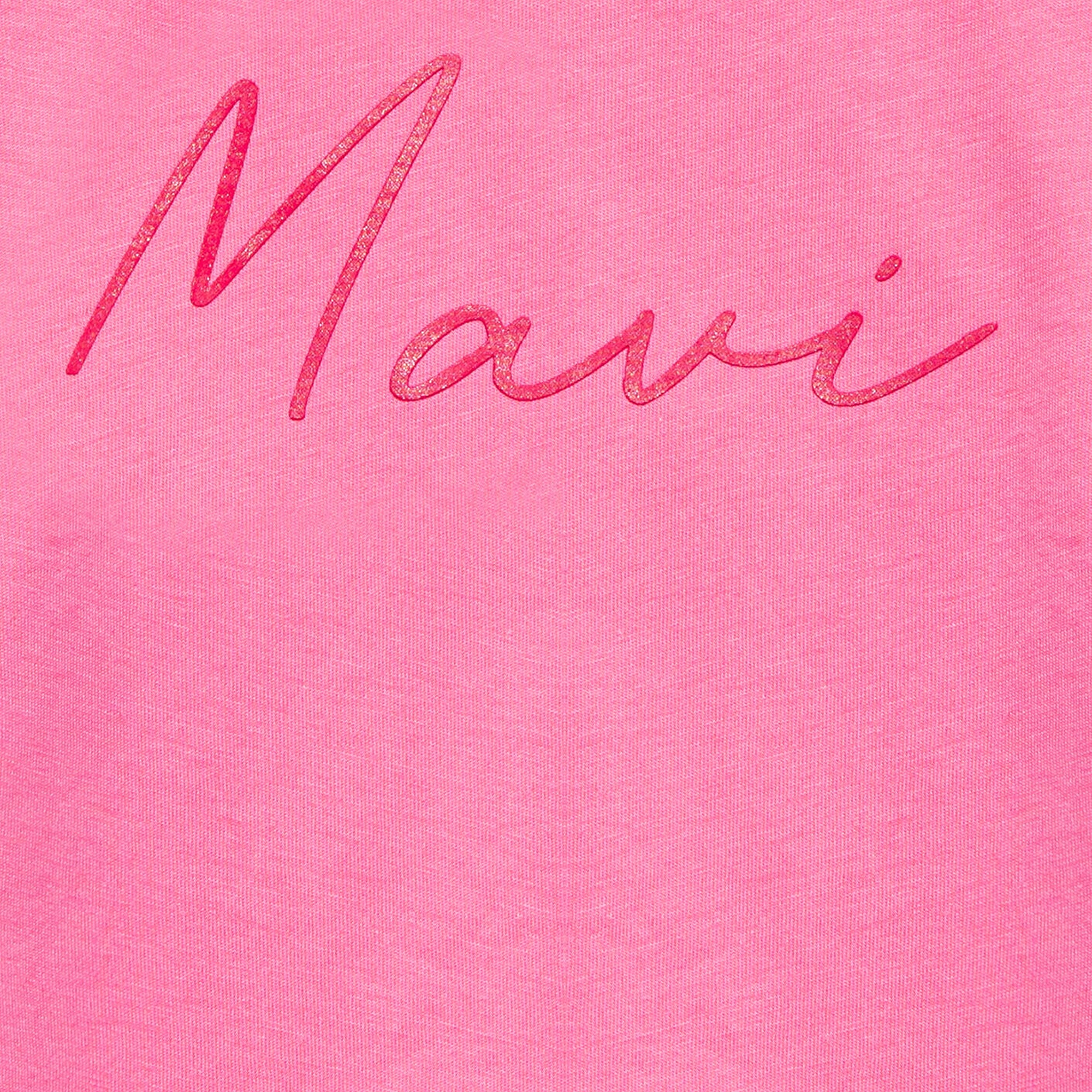 Mavi Mavi Logo Baskılı Pembe Tişört Loose Fit / Bol Rahat Kesim 7610181-91355