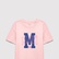 Mavi M Logo Baskılı Pembe Tişört Loose Fit / Bol Rahat Kesim 7610390-71007