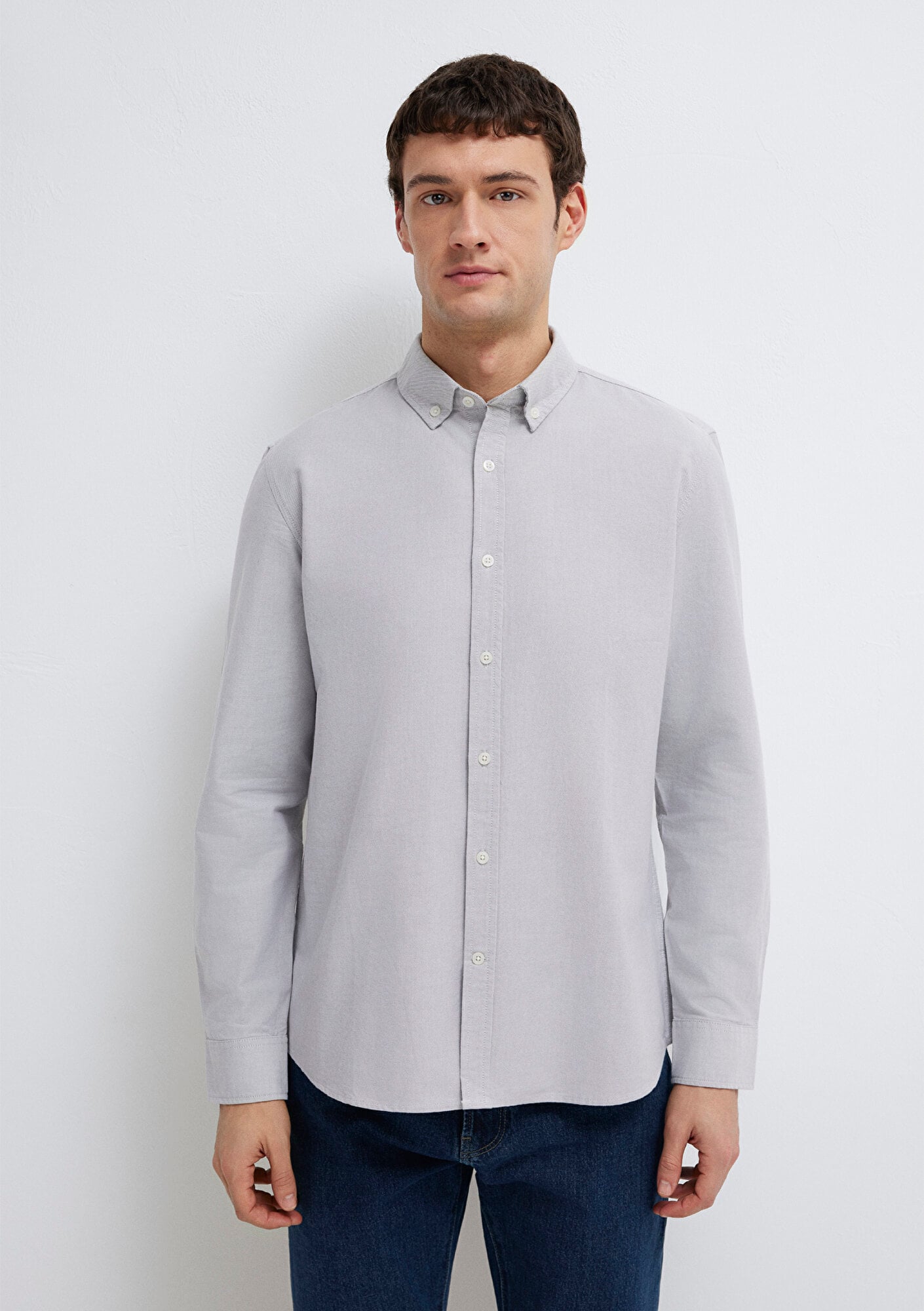 Mavi Gri Gömlek Regular Fit / Normal Kesim 0211199-70086