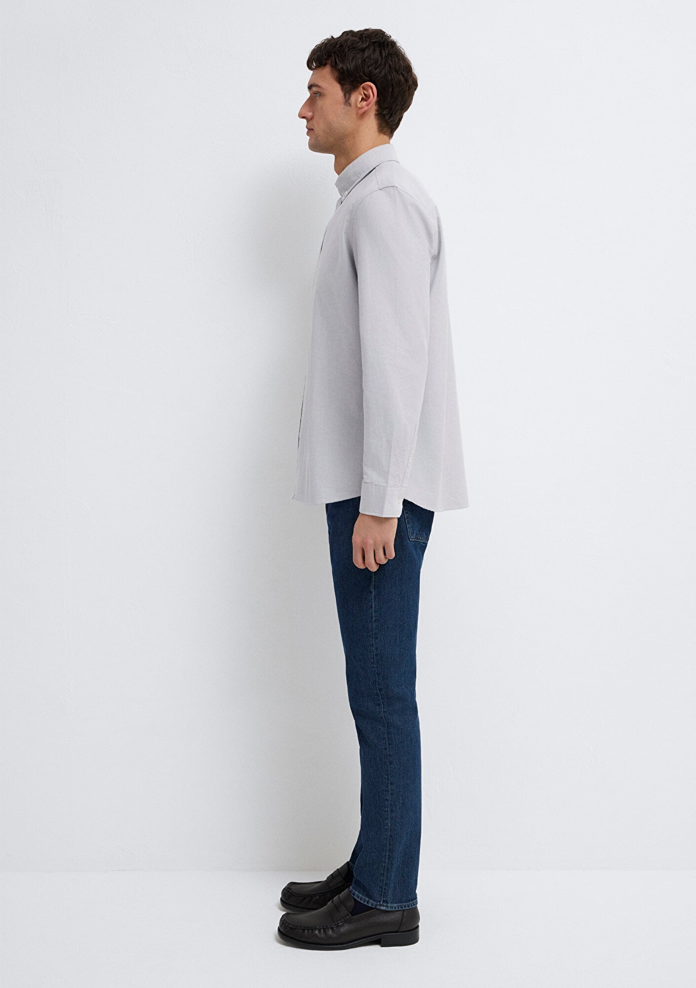 Mavi Gri Gömlek Regular Fit / Normal Kesim 0211199-70086