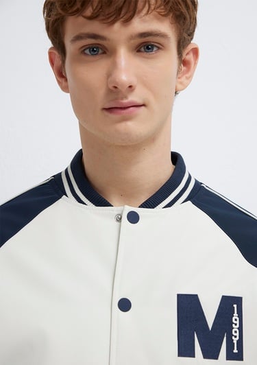  Mavi M Nakış Detaylı Ekru Ceket Loose Fit / Bol Rahat Kesim 0110768-86412
