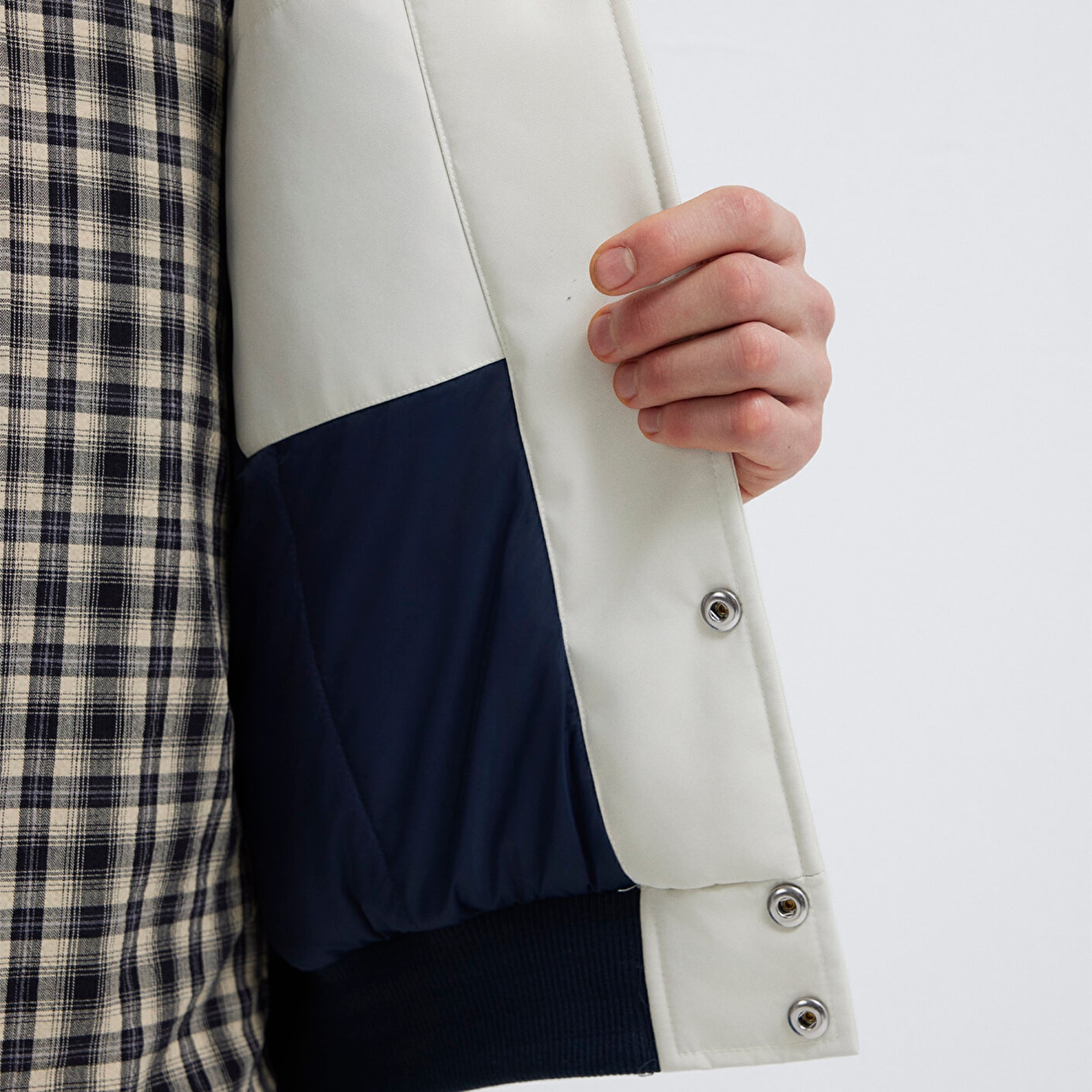 Mavi M Nakış Detaylı Ekru Ceket Loose Fit / Bol Rahat Kesim 0110768-86412