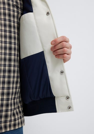  Mavi M Nakış Detaylı Ekru Ceket Loose Fit / Bol Rahat Kesim 0110768-86412