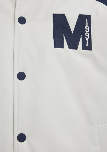  Mavi M Nakış Detaylı Ekru Ceket Loose Fit / Bol Rahat Kesim 0110768-86412