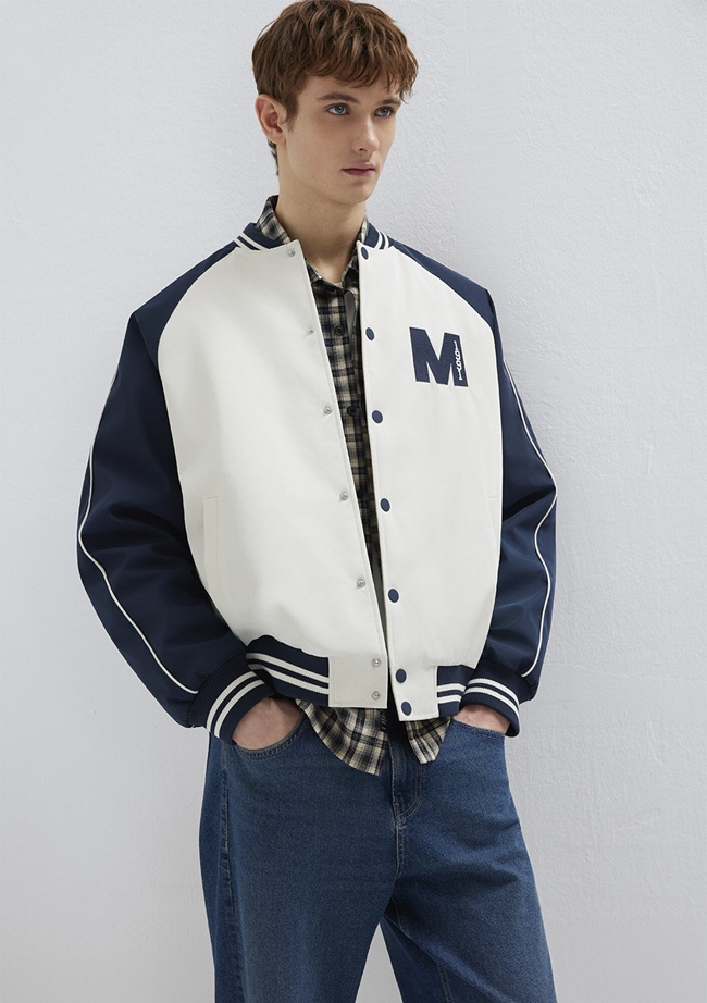  Mavi M Nakış Detaylı Ekru Ceket Loose Fit / Bol Rahat Kesim 0110768-86412