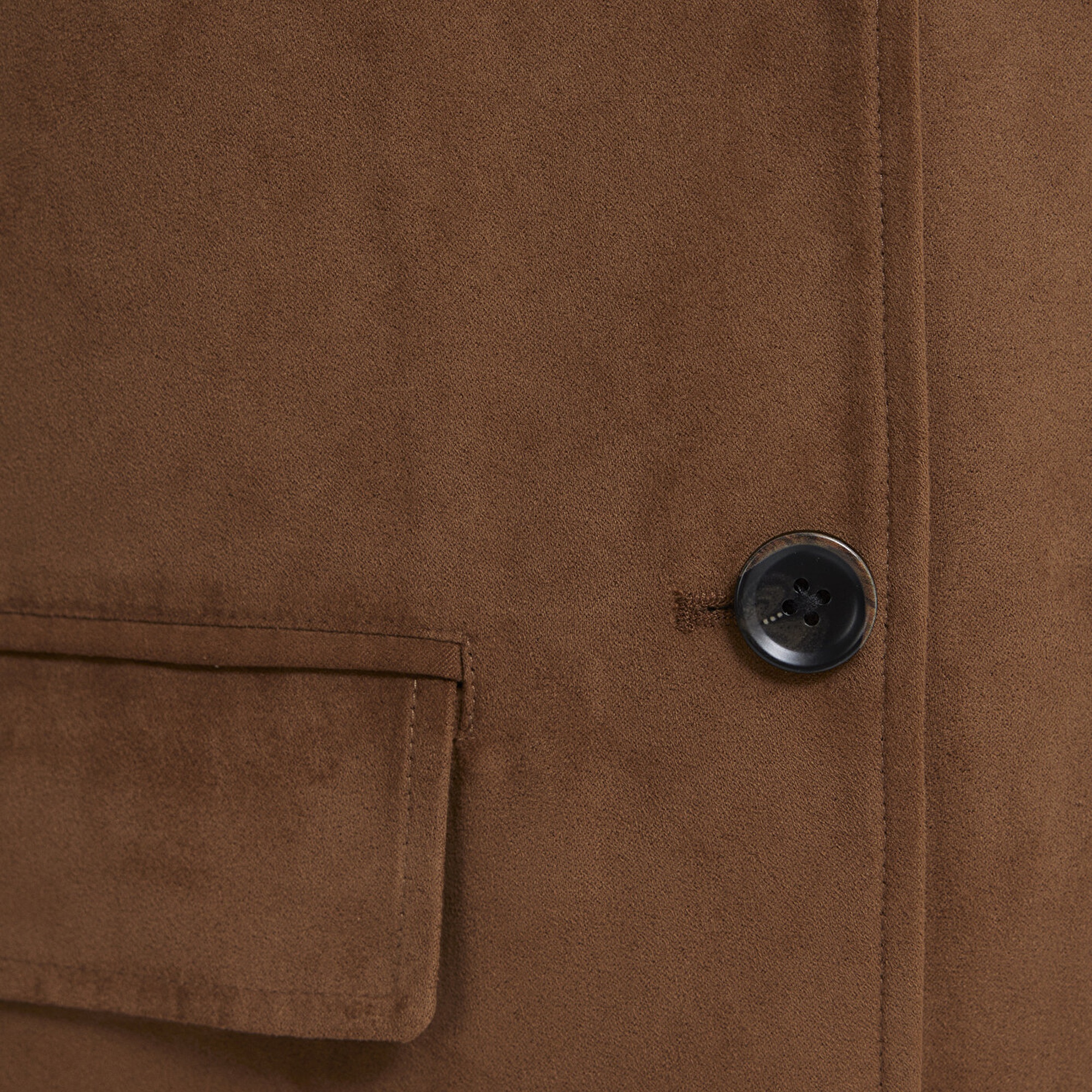 Mavi Kahverengi Suni Süet Ceket Regular Fit / Normal Kesim 1110817-70226