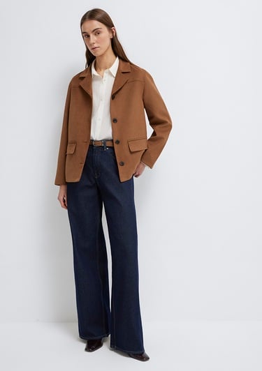  Mavi Kahverengi Suni Süet Ceket Regular Fit / Normal Kesim 1110817-70226