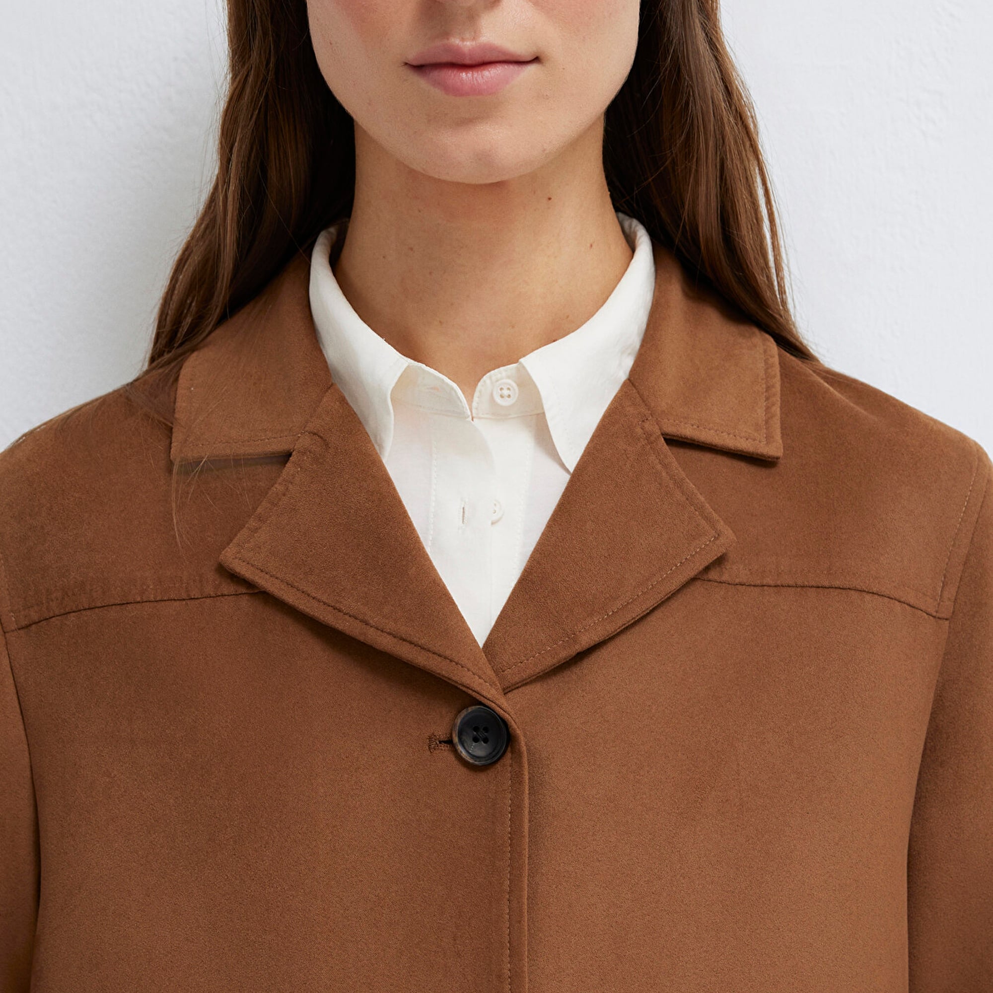 Mavi Kahverengi Suni Süet Ceket Regular Fit / Normal Kesim 1110817-70226