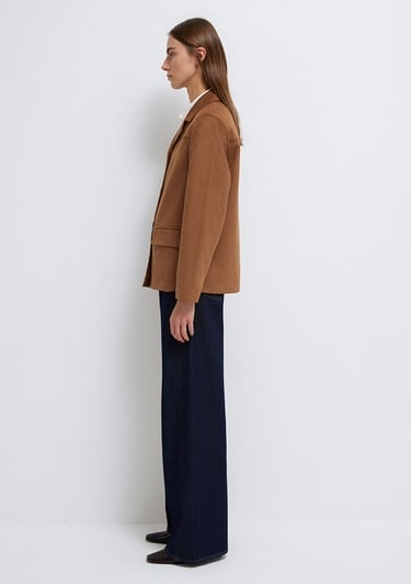  Mavi Kahverengi Suni Süet Ceket Regular Fit / Normal Kesim 1110817-70226