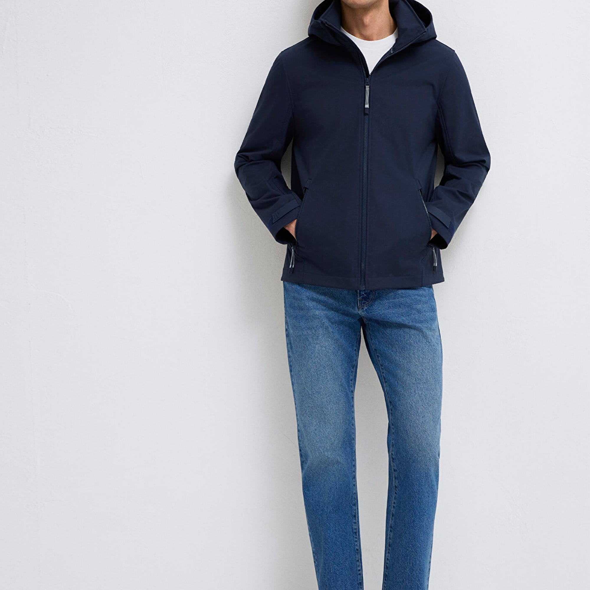 Mavi Kapüşonulu Lacivert Ceket Regular Fit / Normal Kesim 0110763-86623