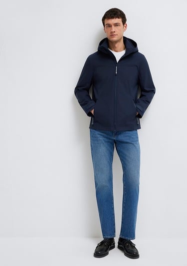  Mavi Kapüşonulu Lacivert Ceket Regular Fit / Normal Kesim 0110763-86623