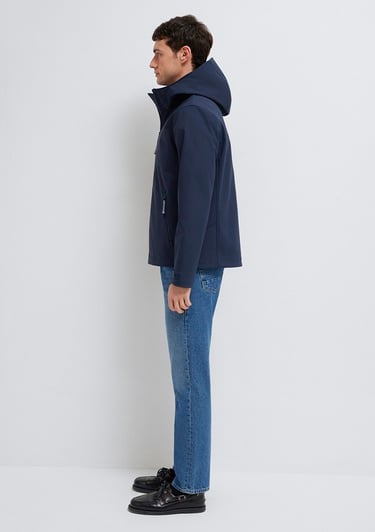  Mavi Kapüşonulu Lacivert Ceket Regular Fit / Normal Kesim 0110763-86623