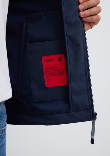  Mavi Kapüşonulu Lacivert Ceket Regular Fit / Normal Kesim 0110763-86623