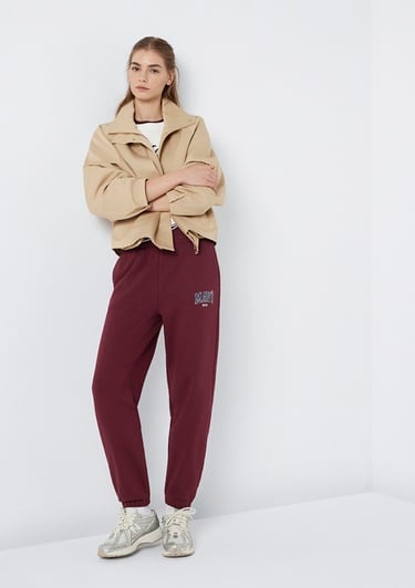  Mavi Mavi Logo Baskılı Bordo Eşofman Altı 1010757-90705