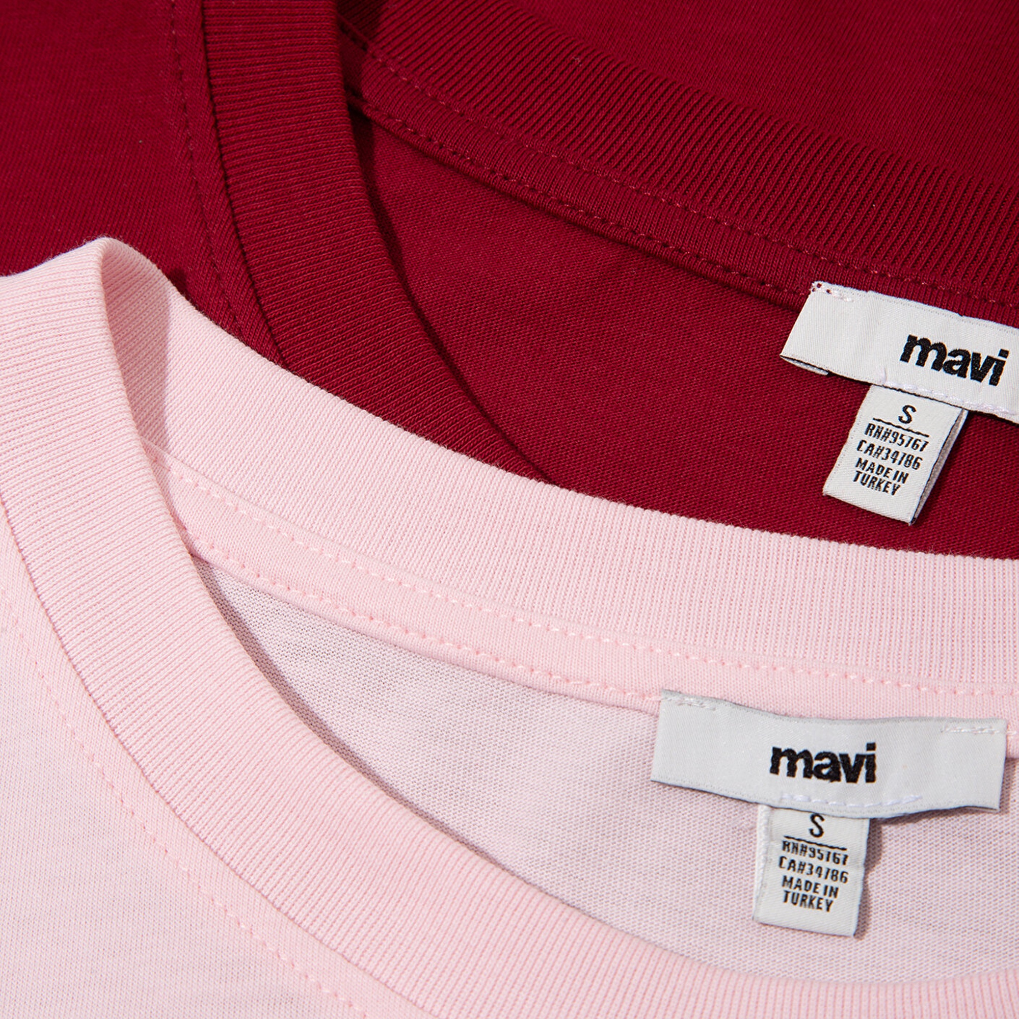 Mavi 2li Kadın Basic Tişört Regular Fit / Normal Kesim 1611366-70431