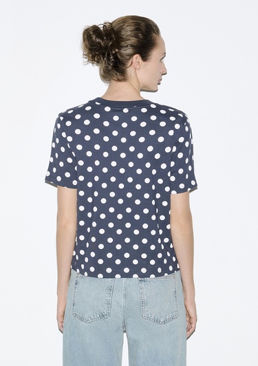  Mavi Ekru Tişört Regular Fit / Normal Kesim 1614064-91575