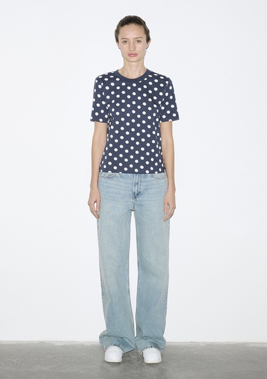  Mavi Ekru Tişört Regular Fit / Normal Kesim 1614064-91575