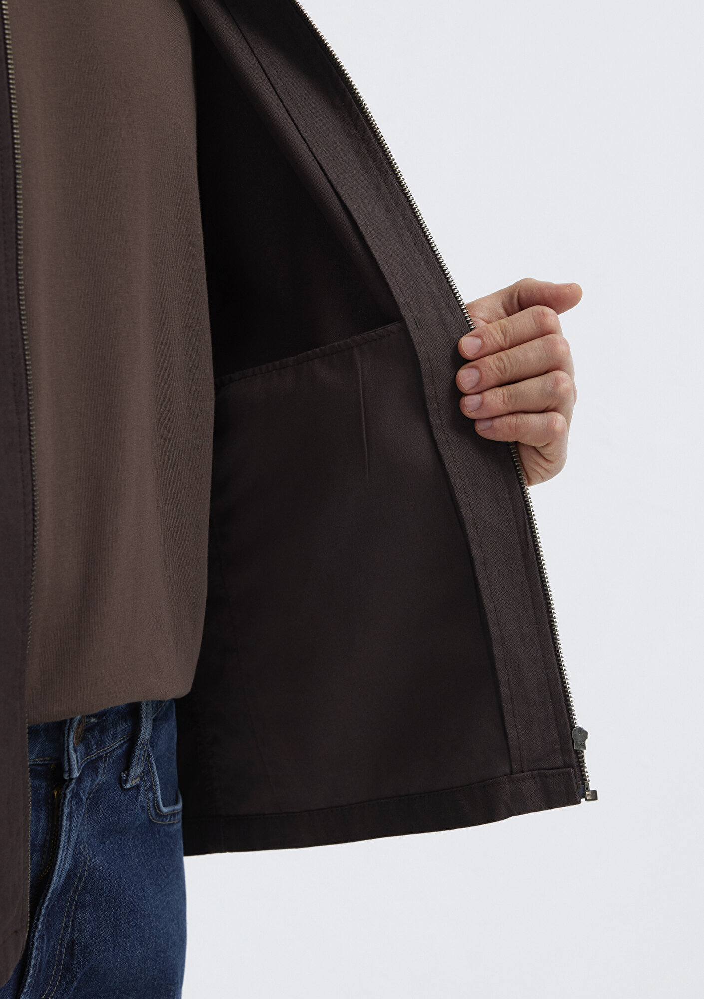  Mavi Kahverengi Gömlek Loose Fit / Bol Rahat Kesim 0212059-88615