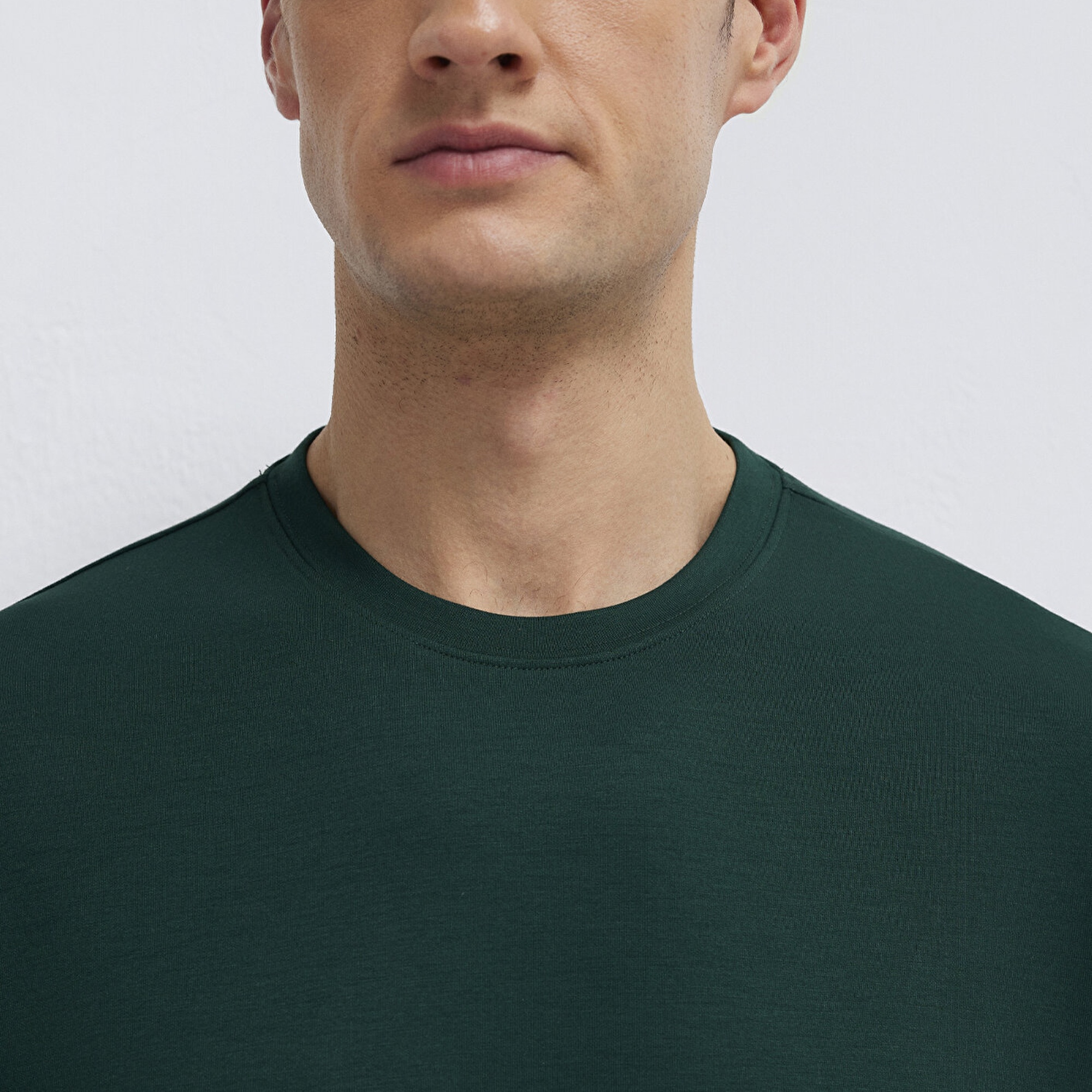 Mavi Yeşil Tişört Loose Fit / Bol Rahat Kesim 0613467-85370