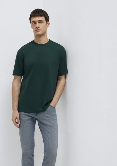  Mavi Yeşil Tişört Loose Fit / Bol Rahat Kesim 0613467-85370