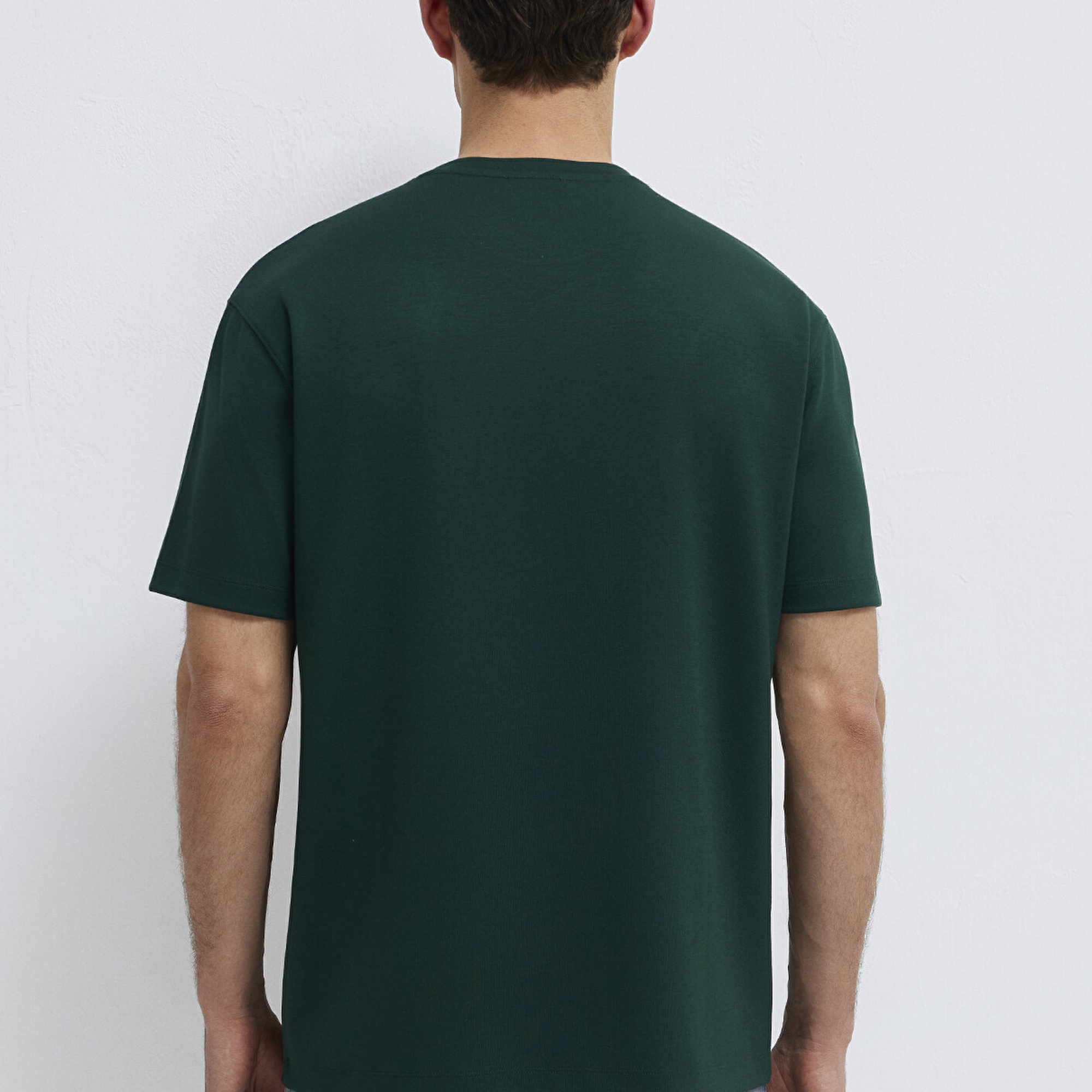 Mavi Yeşil Tişört Loose Fit / Bol Rahat Kesim 0613467-85370