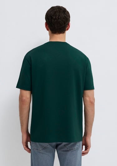  Mavi Yeşil Tişört Loose Fit / Bol Rahat Kesim 0613467-85370