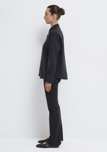  Mavi Siyah (TENCEL™) Gömlek Loose Fit / Bol Rahat Kesim 1211373-900