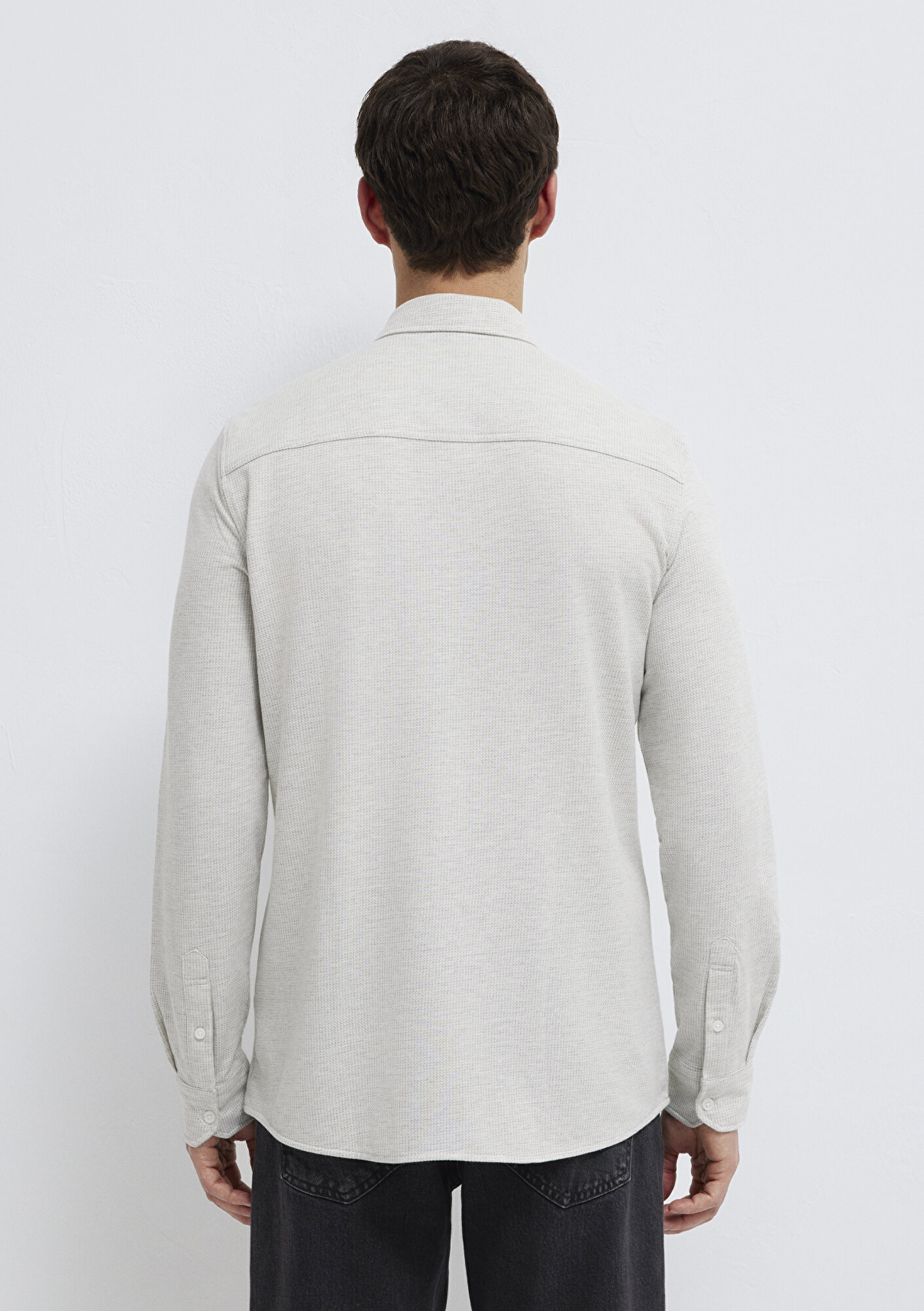  Mavi Gri Gömlek Slim Fit / Dar Kesim 0211856-82498