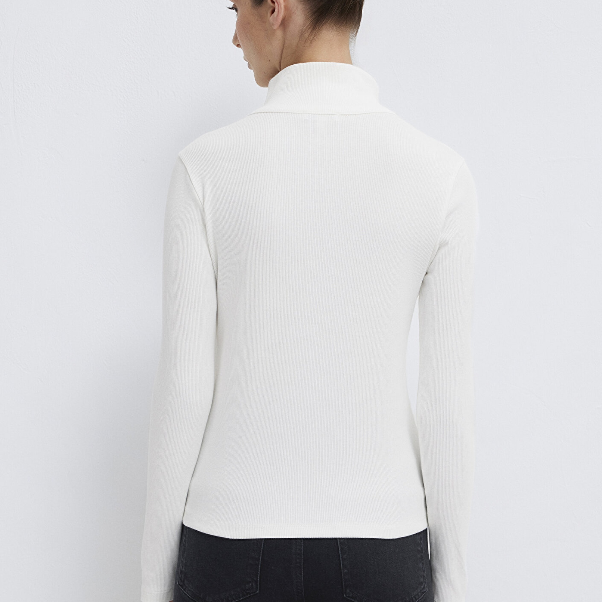 Mavi Ekru Tişört Slim Fit / Dar Kesim 1613748-70057