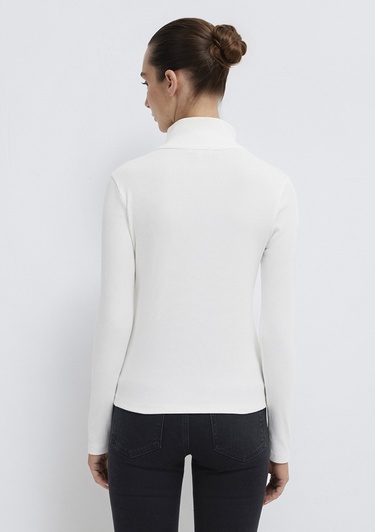  Mavi Ekru Tişört Slim Fit / Dar Kesim 1613748-70057