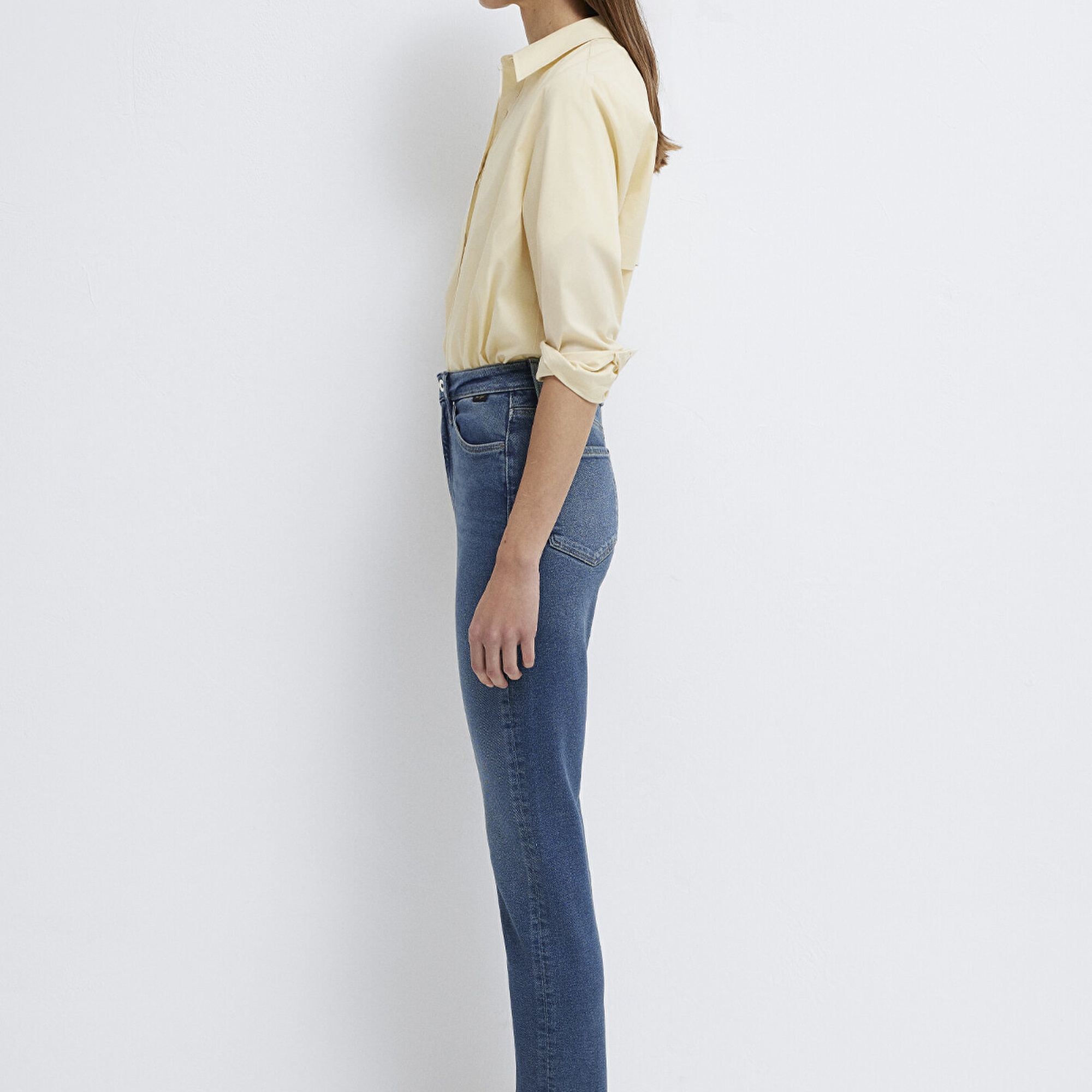 Mavi Star Gold Shape Puslu Koyu Mavi Jean Pantolon 101077-90534