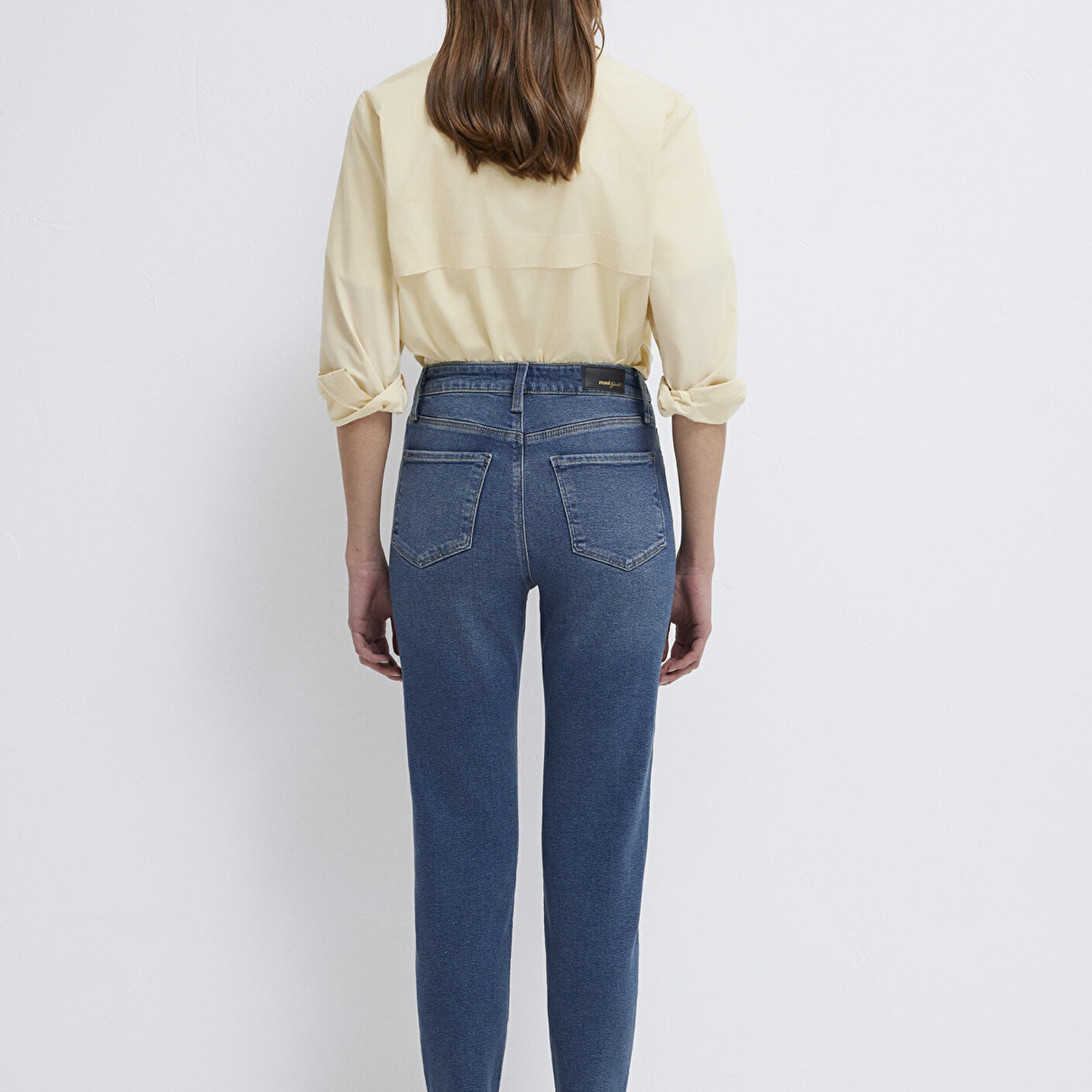 Mavi Star Gold Shape Puslu Koyu Mavi Jean Pantolon 101077-90534