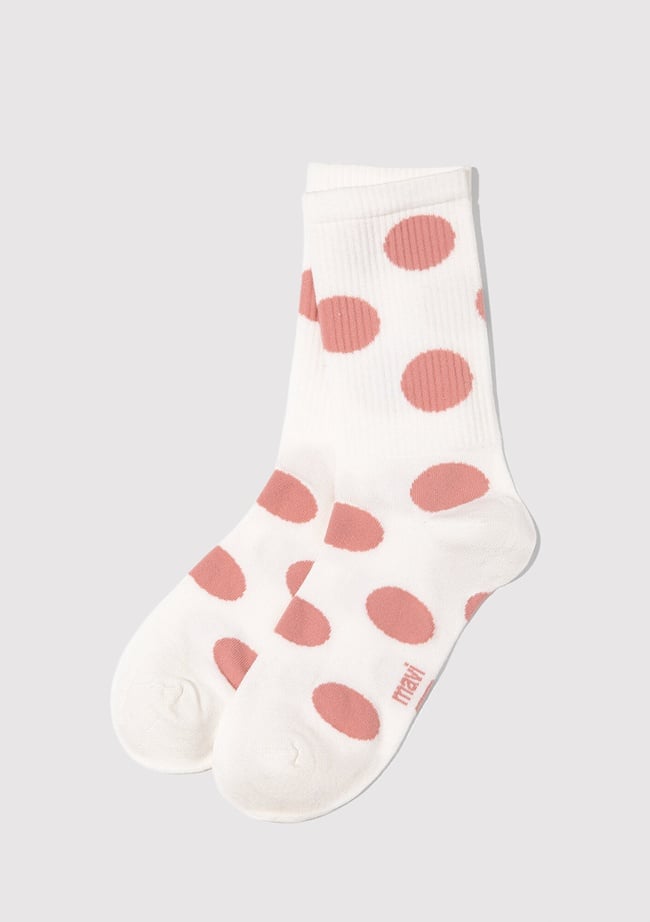  Mavi Beyaz Soket Çorap 1913947-25705