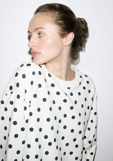  Mavi Bisiklet Yaka Lacivert Sweatshirt 1S10534-91576