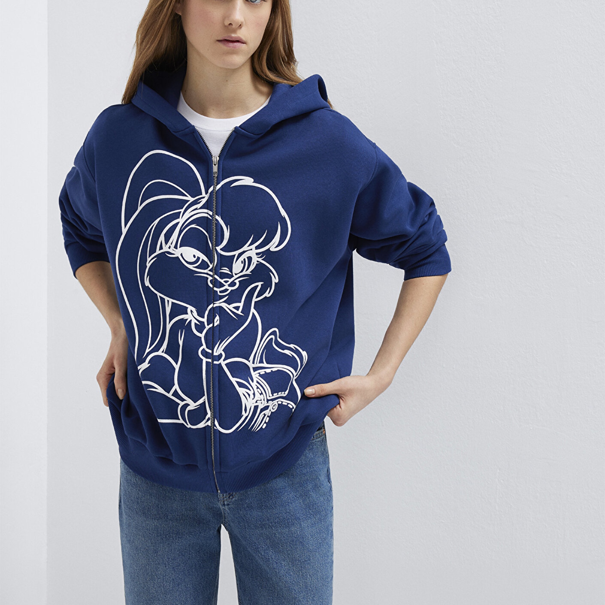 Mavi Lola Bunny Baskılı Lacivert Sweatshirt 1S10523-70491