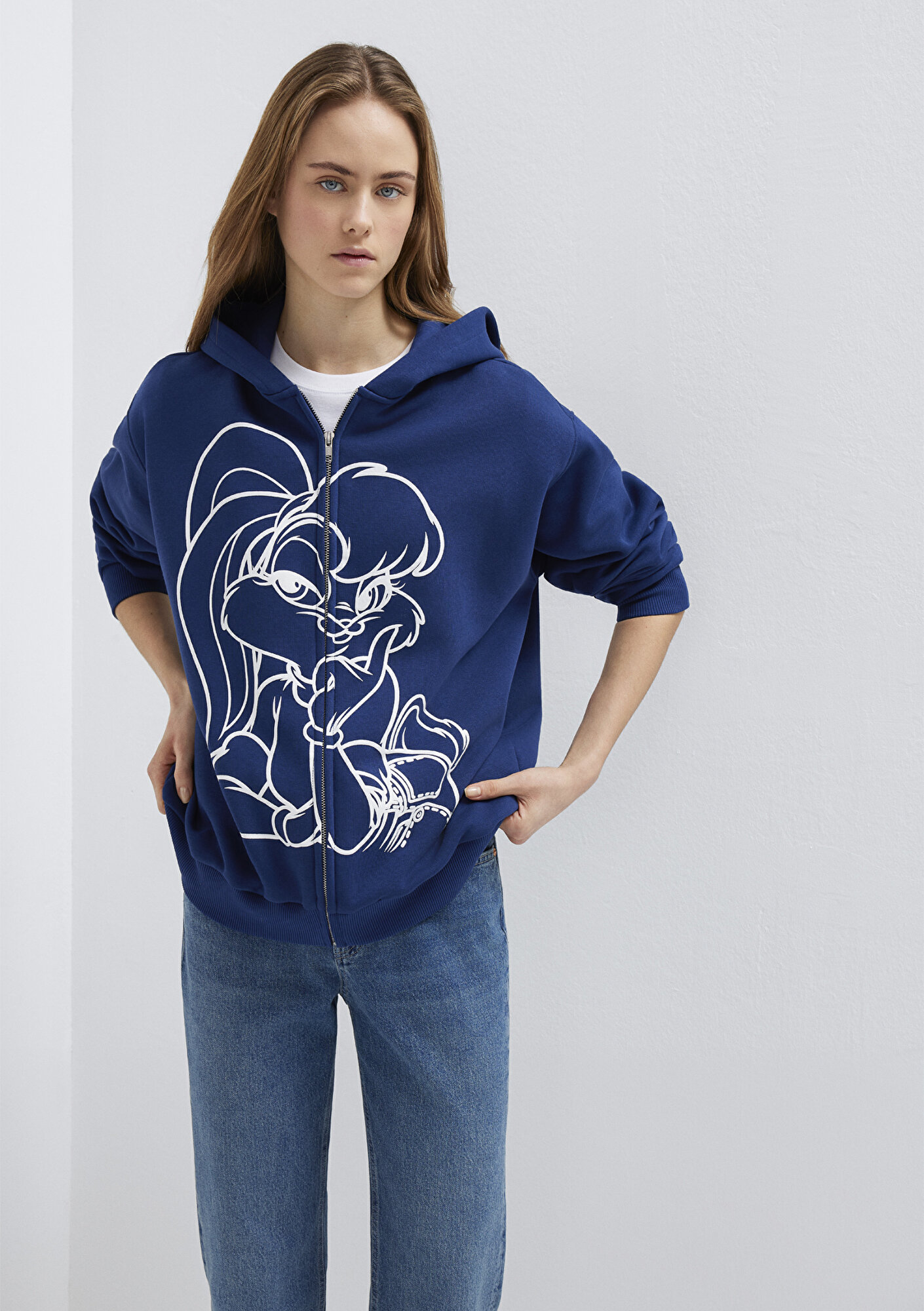  Mavi Lola Bunny Baskılı Lacivert Sweatshirt 1S10523-70491