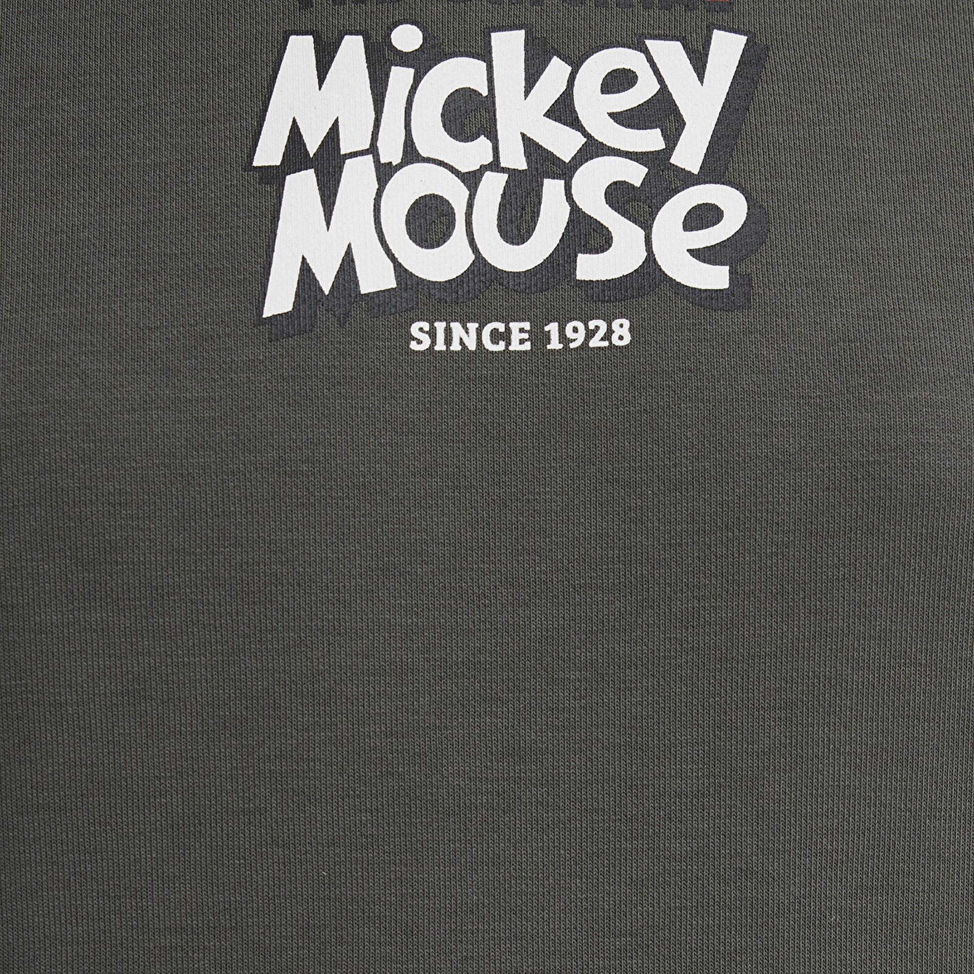 Mavi Mickey Mouse Sırt Baskılı Haki Sweatshirt 1S10521-71553