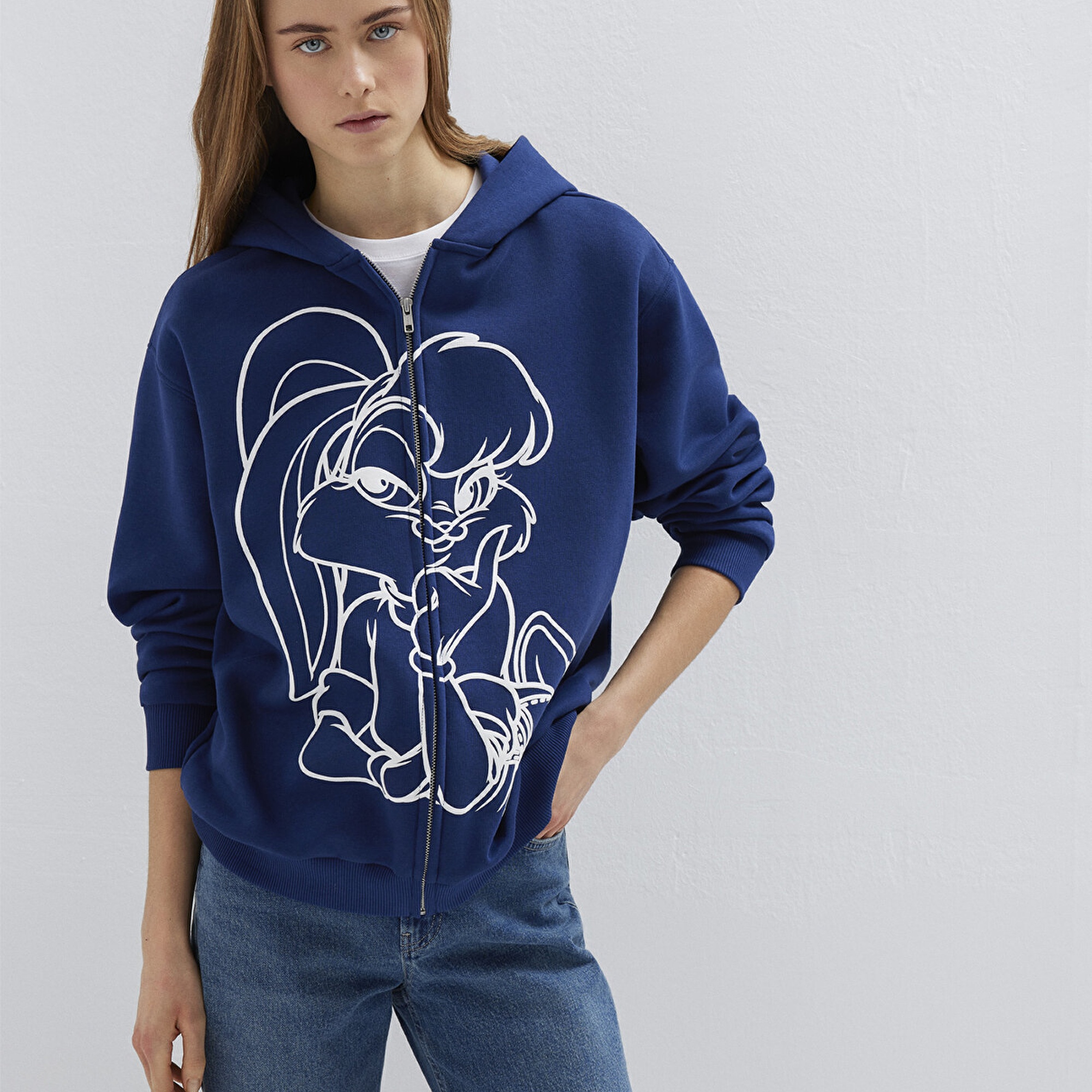 Mavi Lola Bunny Baskılı Lacivert Sweatshirt 1S10523-70491