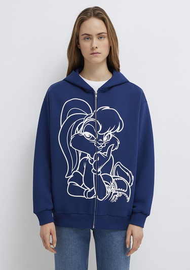  Mavi Lola Bunny Baskılı Lacivert Sweatshirt 1S10523-70491