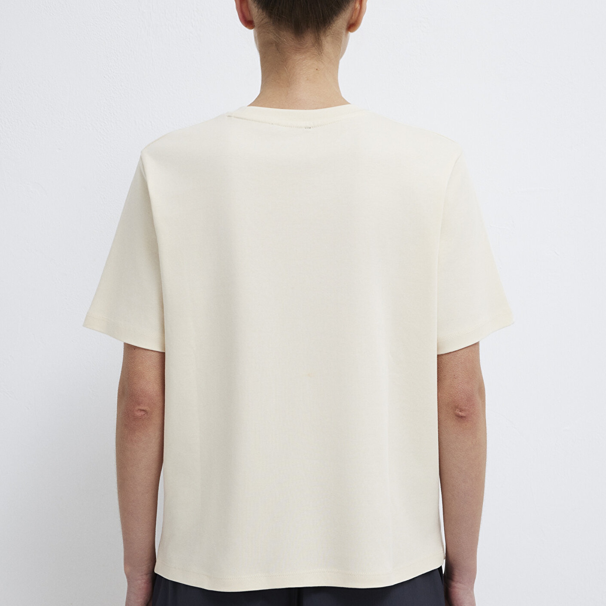 Mavi Baskılı Ekru Tişört Regular Fit / Normal Kesim 1613842-70005