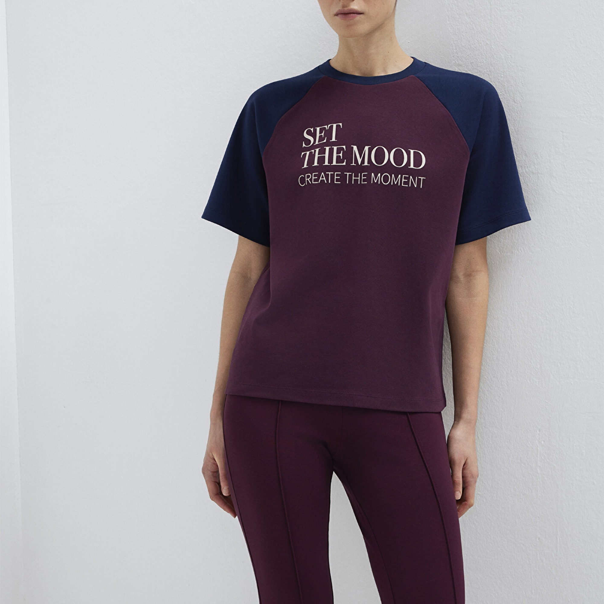 Mavi Baskılı Bordo Tişört Regular Fit / Normal Kesim 1613844-70434