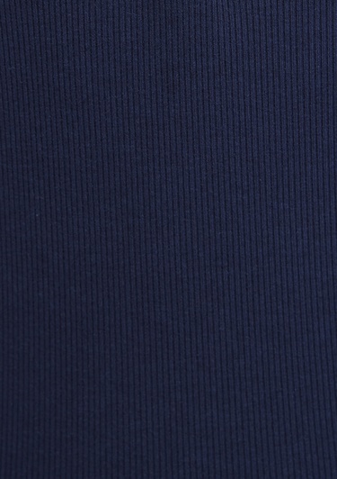  Mavi Uzun Kollu Lacivert Tişört Fitted / Vücuda Oturan Kesim 1613843-70497