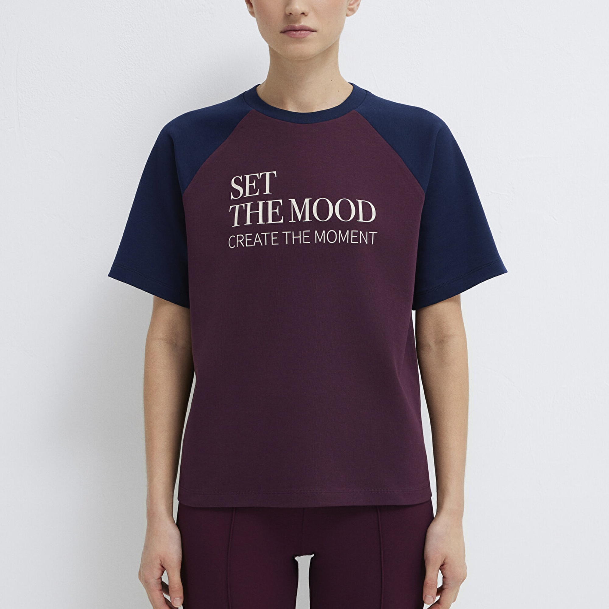 Mavi Baskılı Bordo Tişört Regular Fit / Normal Kesim 1613844-70434