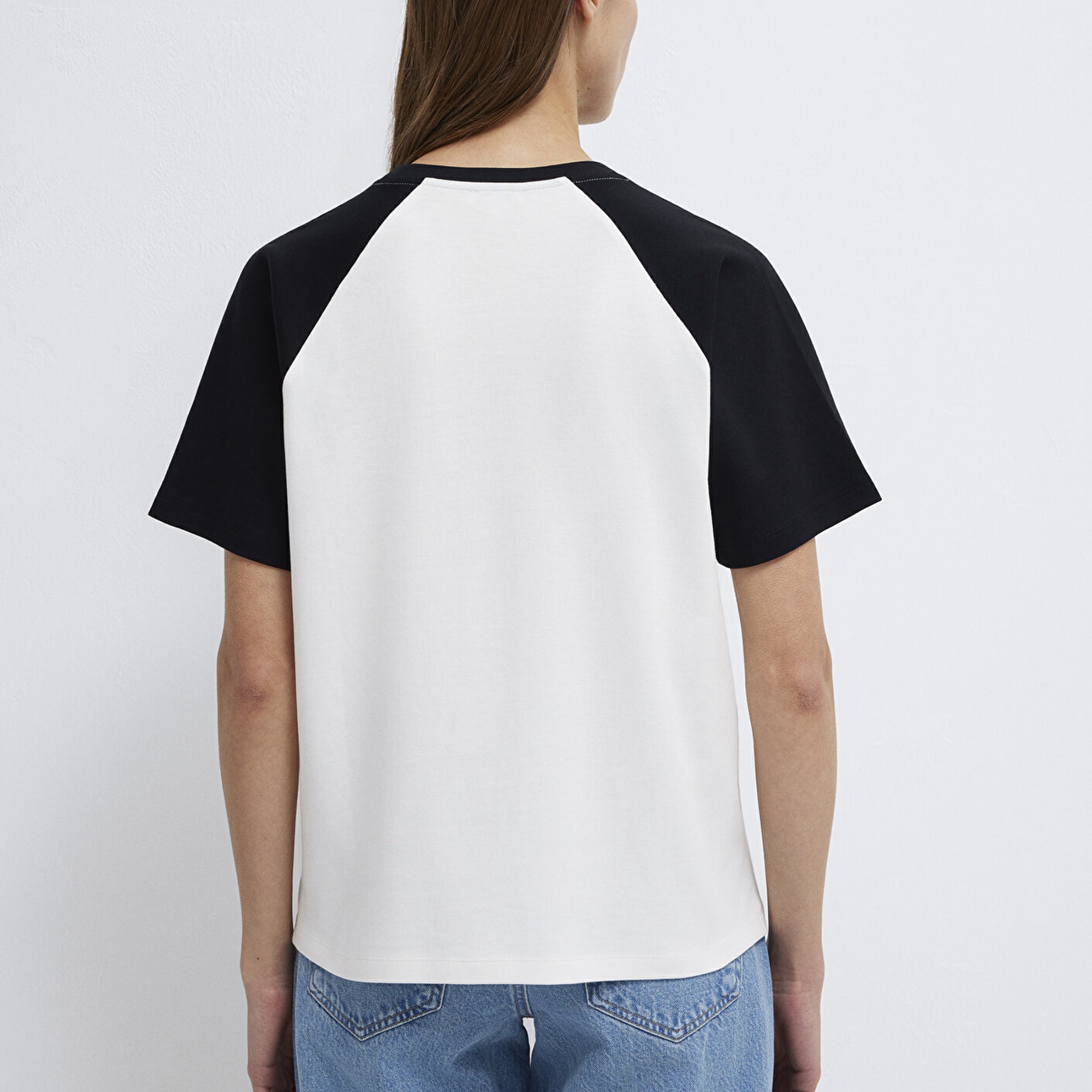 Mavi Baskılı Ekru Tişört Regular Fit / Normal Kesim 1613844-70057