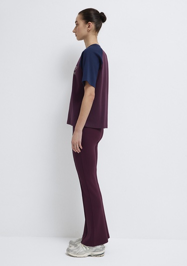  Mavi Baskılı Bordo Tişört Regular Fit / Normal Kesim 1613844-70434