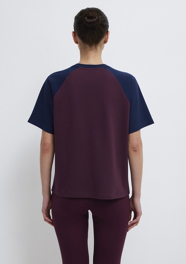  Mavi Baskılı Bordo Tişört Regular Fit / Normal Kesim 1613844-70434