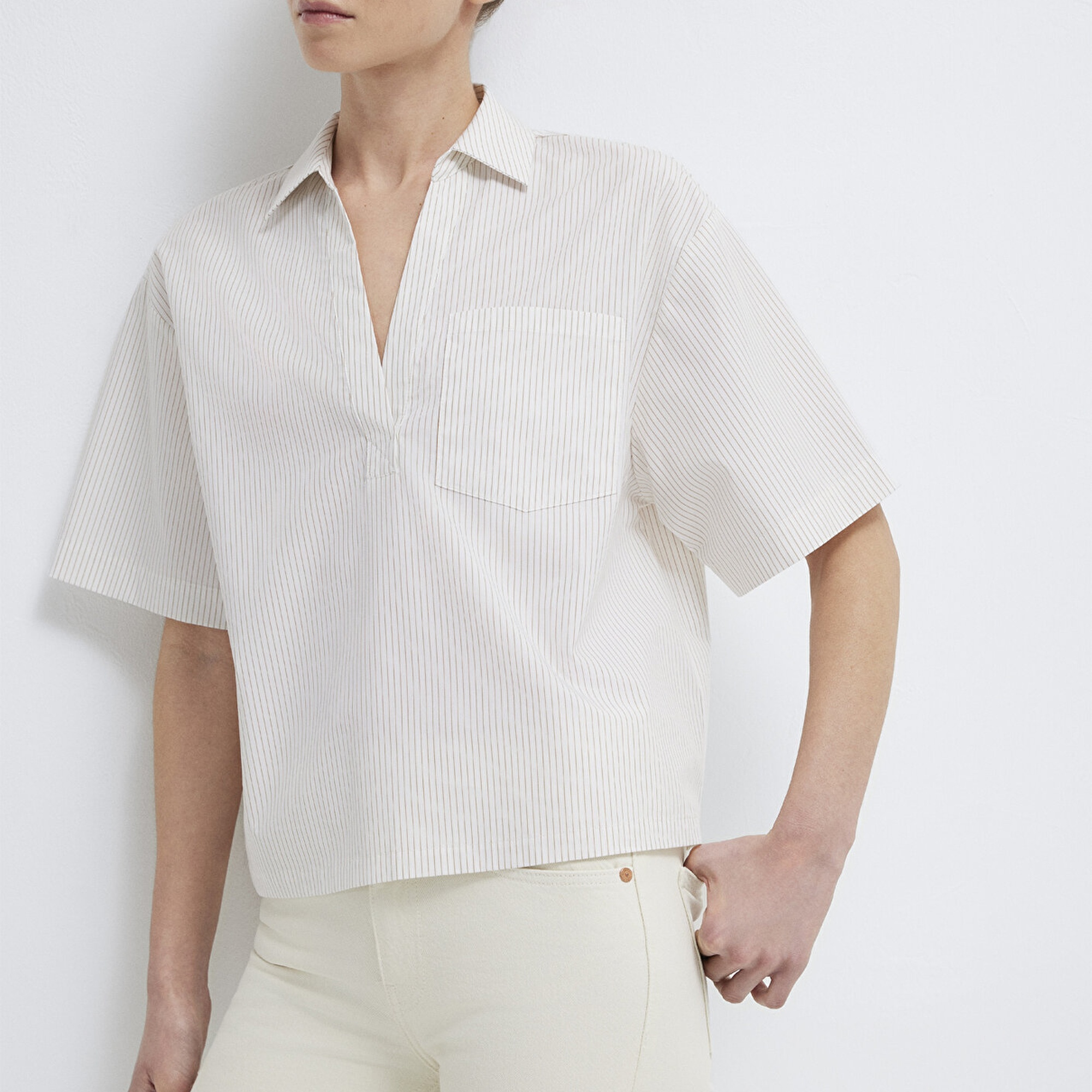 Mavi Çizgili Bluz 1211377-82759