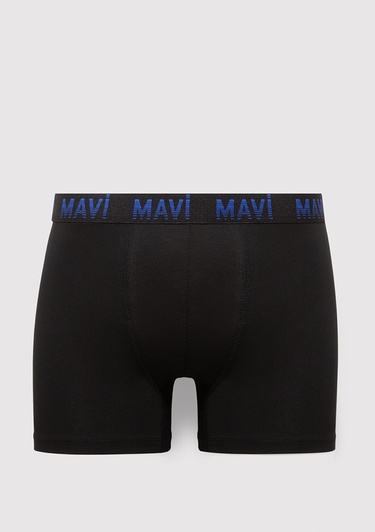  Mavi 7li Siyah Basic Boxer 0912287-900