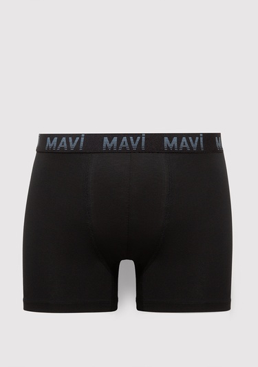  Mavi 7li Siyah Basic Boxer 0912287-900