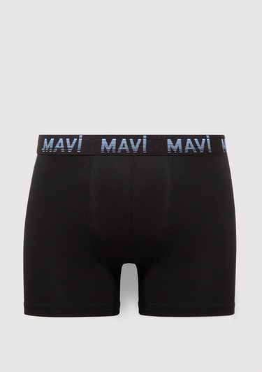  Mavi 7li Siyah Basic Boxer 0912287-900